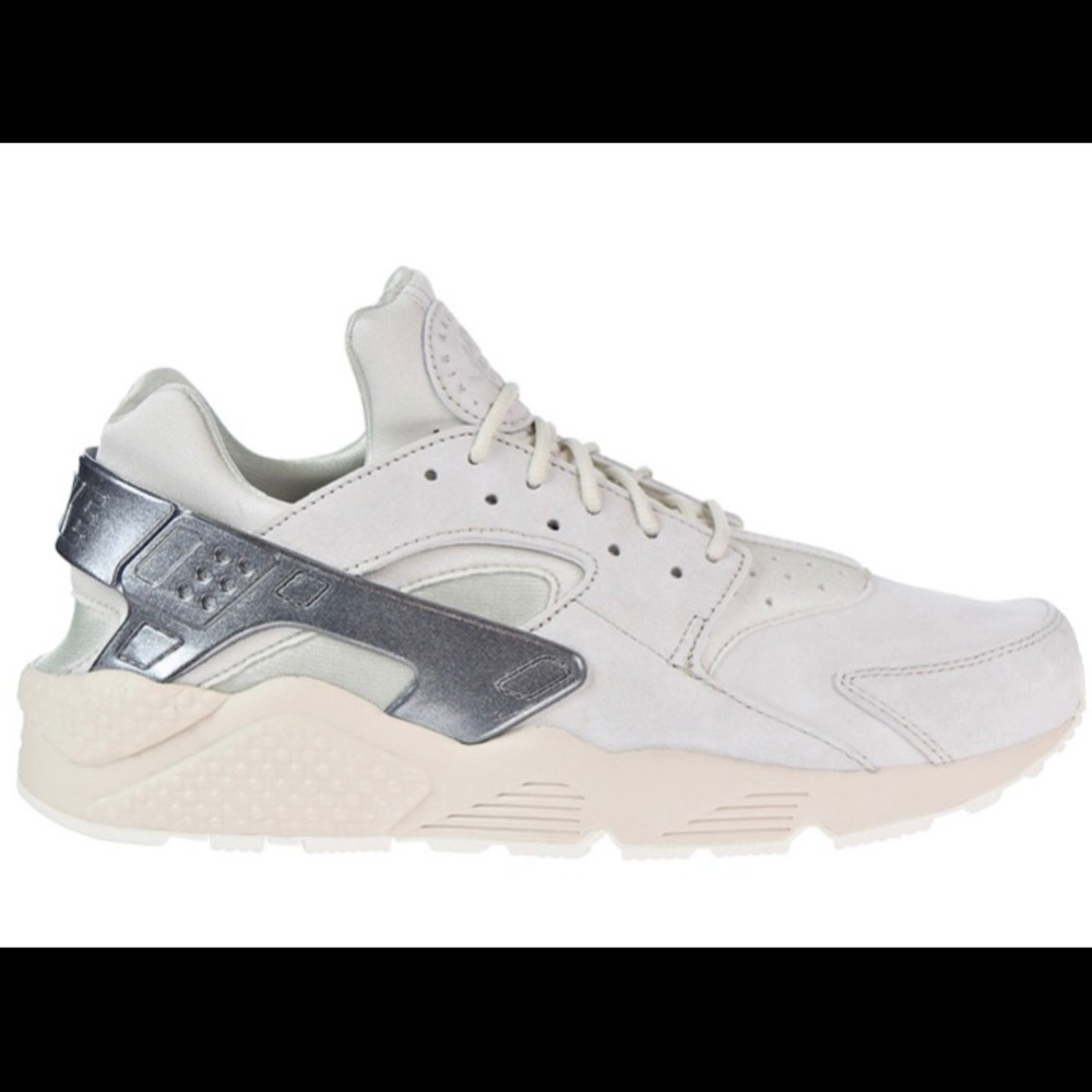 Nike Air Huarache Run Premium Metallic Grey Bone